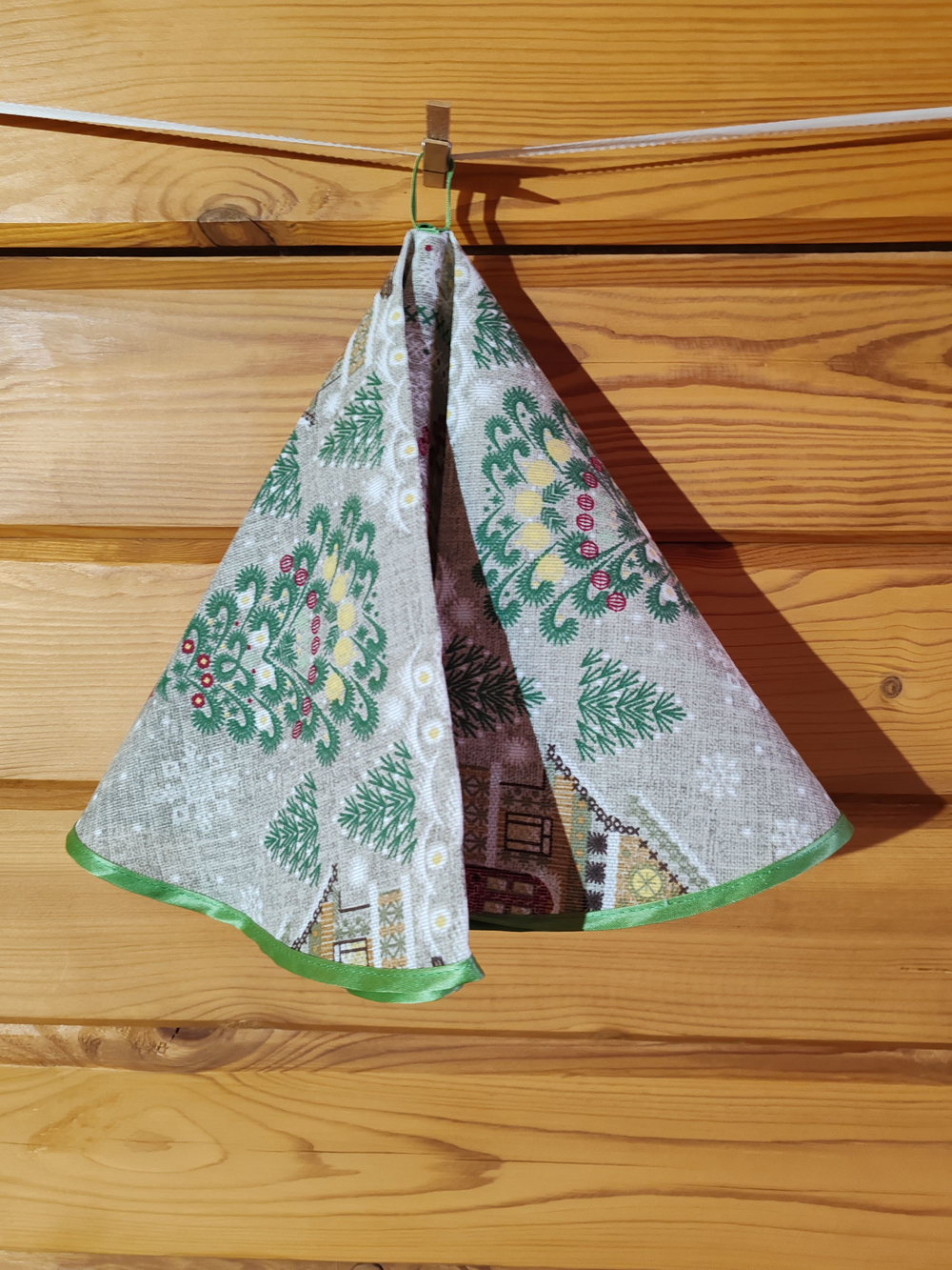 Полотенце кухонное, круглое, 2 шт, вафельное полотно