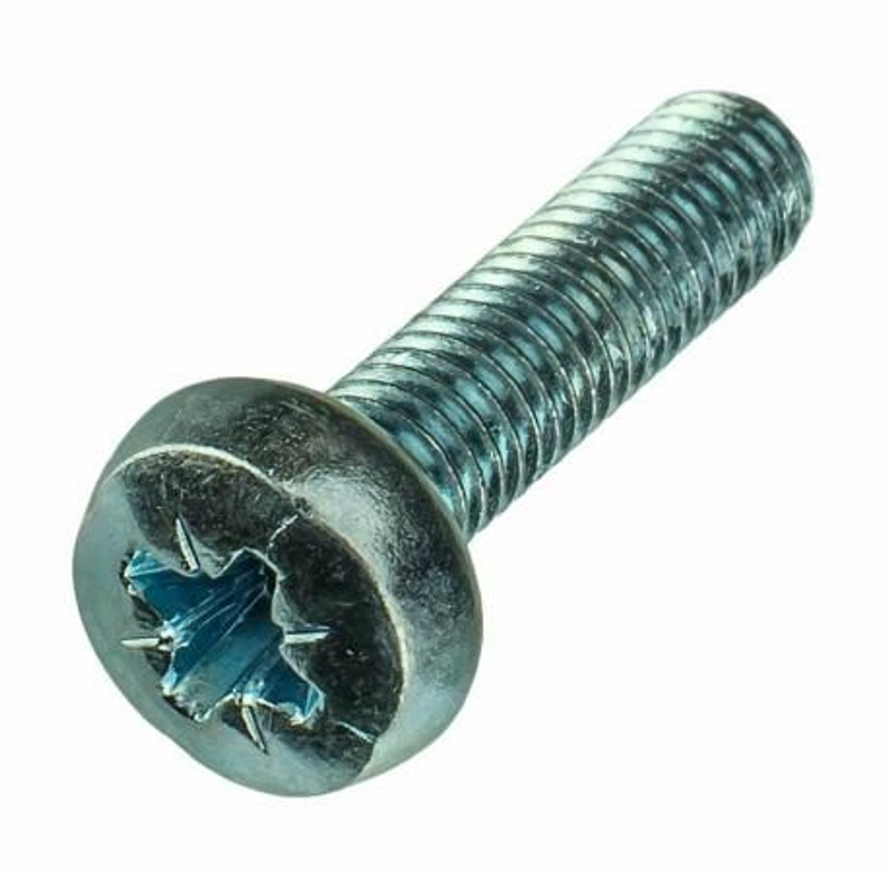 Винт 6x12 с полусферической головкой и крестообразным шлицем DIN 7985 EKF (100.00 шт.)