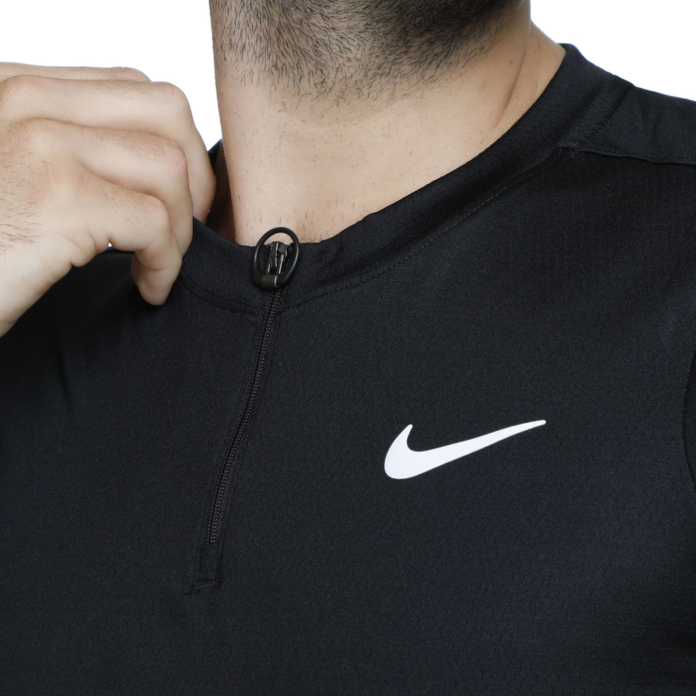 Мужское теннисное поло Nike Dri-Fit Advantage Polo Men - Black