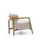 Кресло Melqui из массива дуба с бежевой обивкой