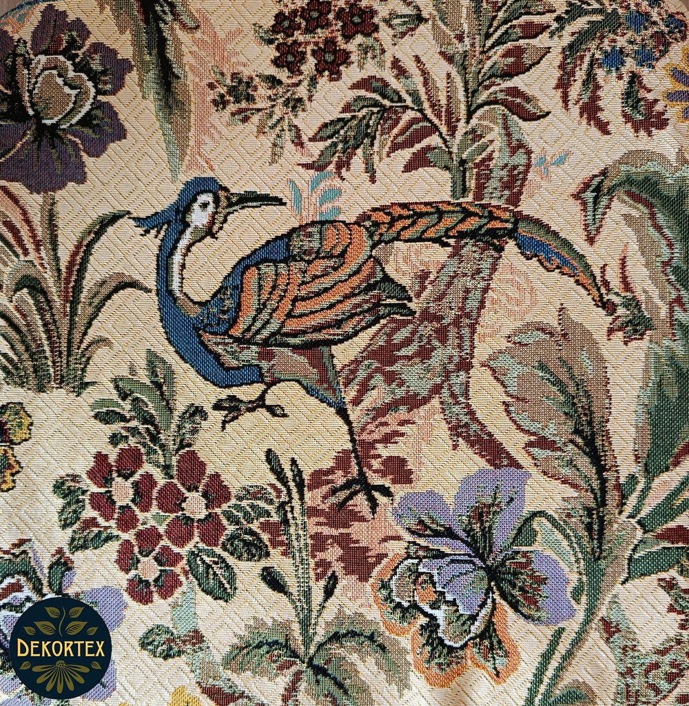 Набор чехлов на табурет из гобелена Птица дивная (33х33 см) - 2шт