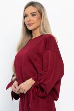 Джемпер с завязками Твист (бордовый) Б14867-10М LT Collection