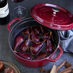 STAUB Чугунная кастрюля Cocotte 3,8 л 24 см серая (сорт II)