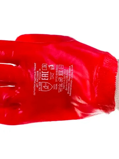 Перчатки FORT 0428 трикотаж с ПВХ подкладка Интерлок