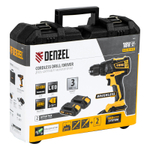 Дрель-шуруповерт аккумуляторная, бесщет. BLDL-IB-18-02, Li-Ion, 18 В, 2 акк. Denzel
