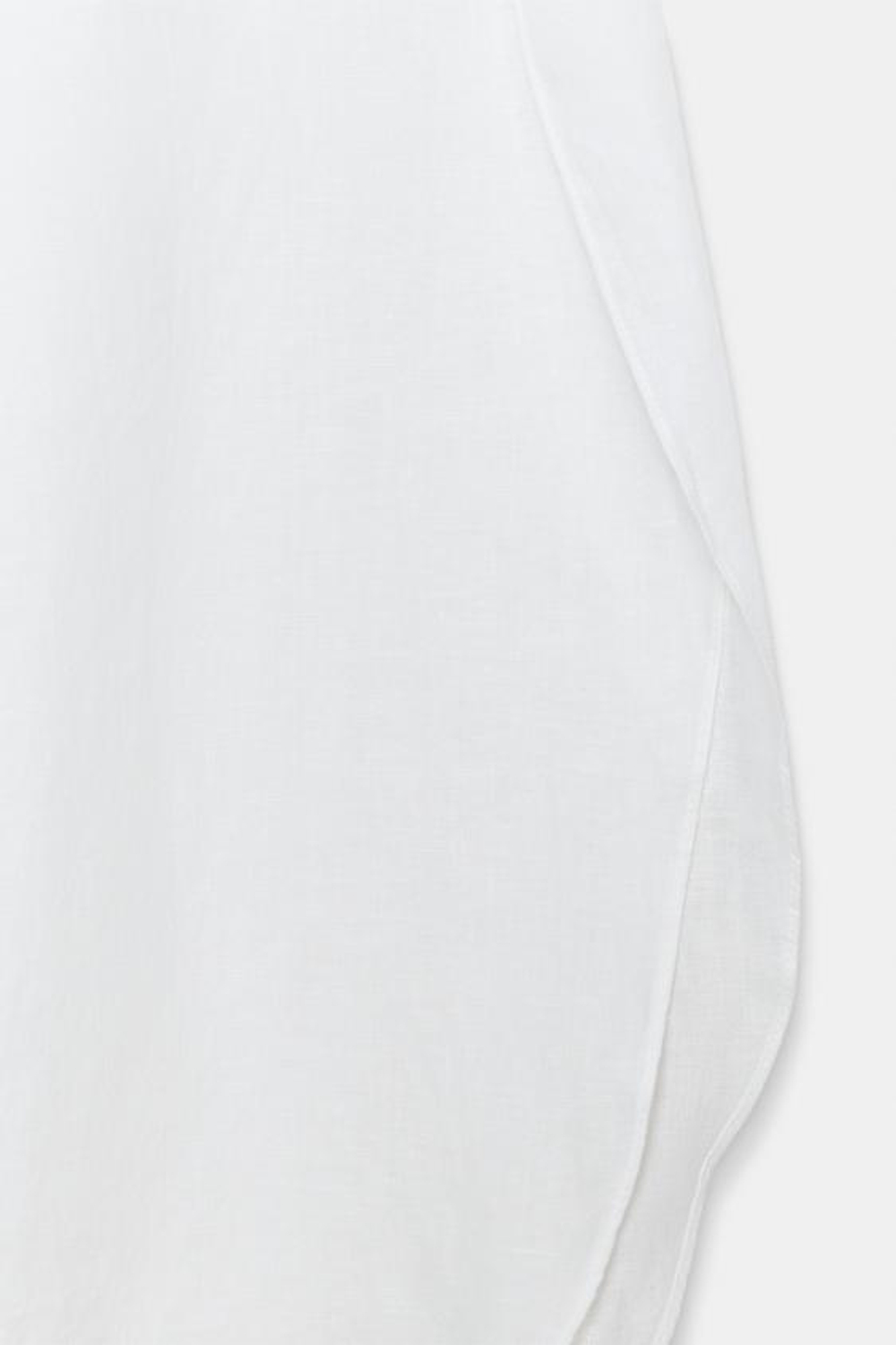 ZARA БРЮКИ ИЗ ЛЬНА С РАЗРЕЗАМИ — ZW COLLECTION, БЕЛЫЙ