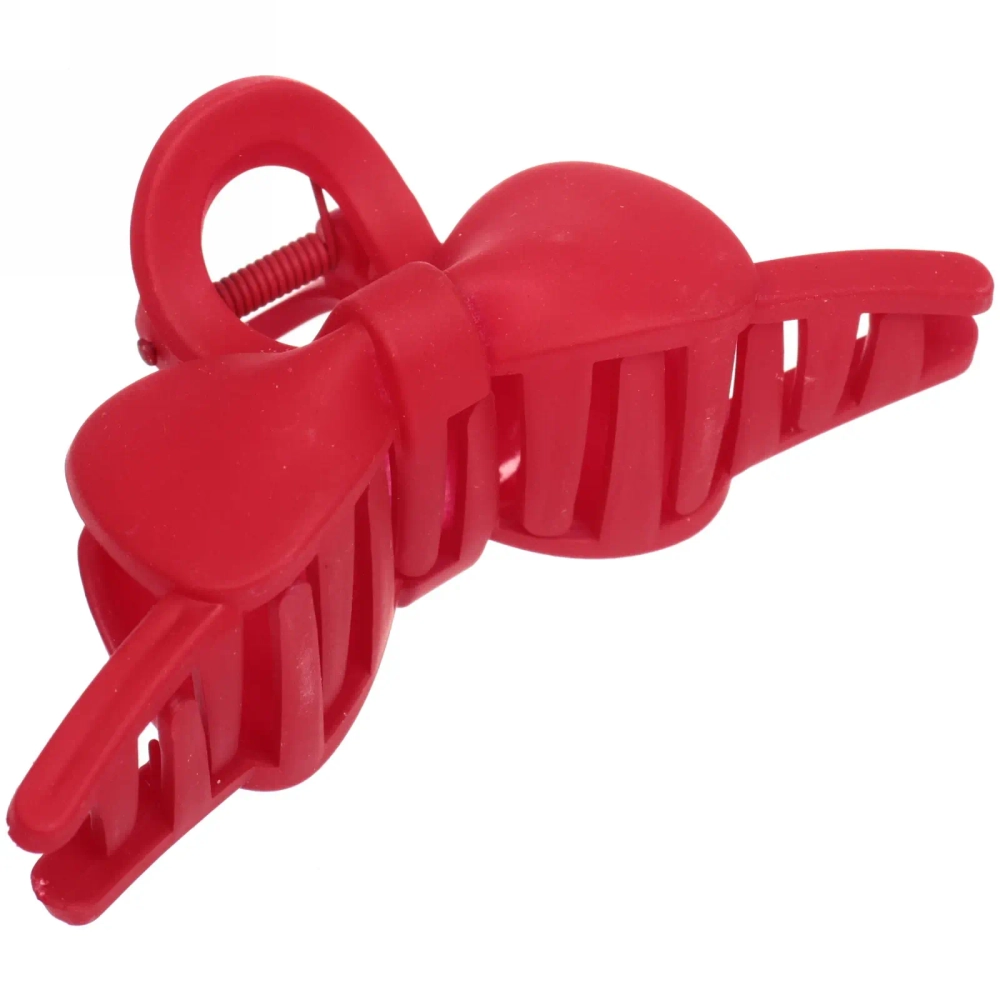 Заколка-краб для волос на блистере «Style Matte», бантик, микс 6 цветов, 11см