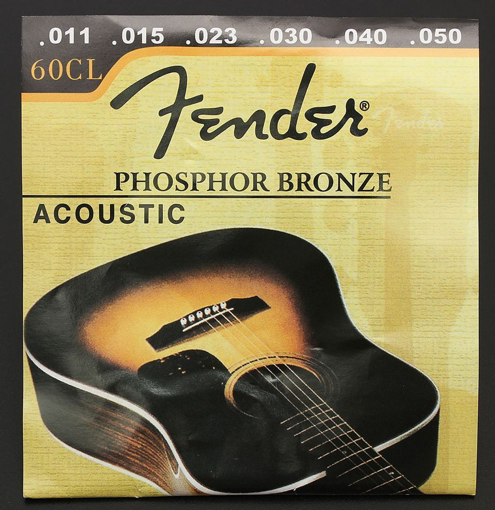 Струны для акустической гитары Fender 60CL 11-50