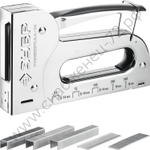 ЗУБР Универсал-14 6-в-1: 53 (A/10/JT21) 23GA (6-14 мм)/140 (G/11/57) 20GA(8-14 мм)/53F/13/300/500, Универсальный стальной степлер (31527)