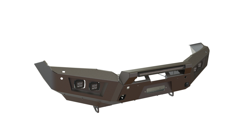 Бампер передний Nissan Patrol Y62 2010-2014 балка и ПТФ КОМПЛЕКТ 1