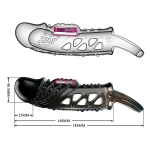 Черная насадка 18,5см с вибрацией Pretty Love Cecelia BI-026242-1