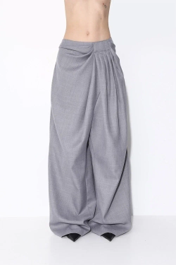 Брюки с драпировкой