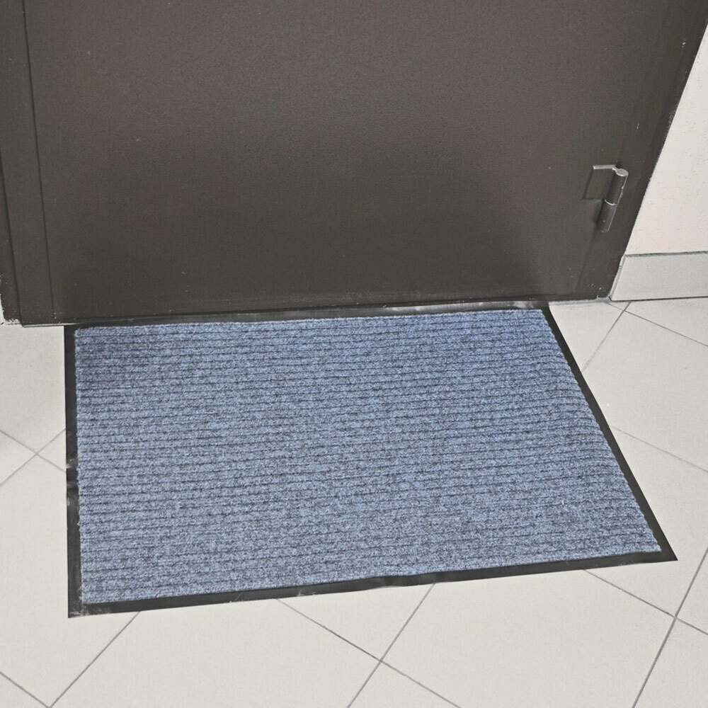Коврик 60*90см влаговпитывающий ребристый FLOOR MAT "Стандарт", серый