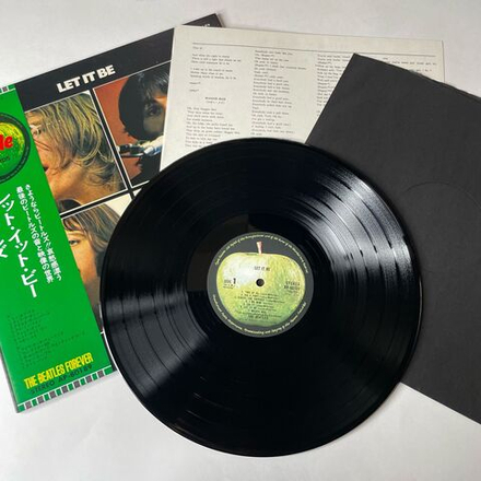 Винтажная виниловая пластинка LP The Beatles Let It Be (Япония 1971) (Оби) Get Back