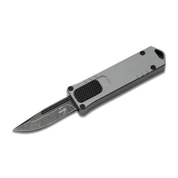 Автоматический нож Boker 06EX268 USB OTF 2.0 Burnt Grey с клинком из стали D2, рукоять Анодированный алюминиевый сплав (6061 T-6 Aluminium)