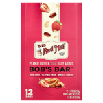 Bob's Red Mill, Bob's Bar™, арахисовая паста, желе и овсянка, 12 батончиков по 50 г (1,76 унции)
