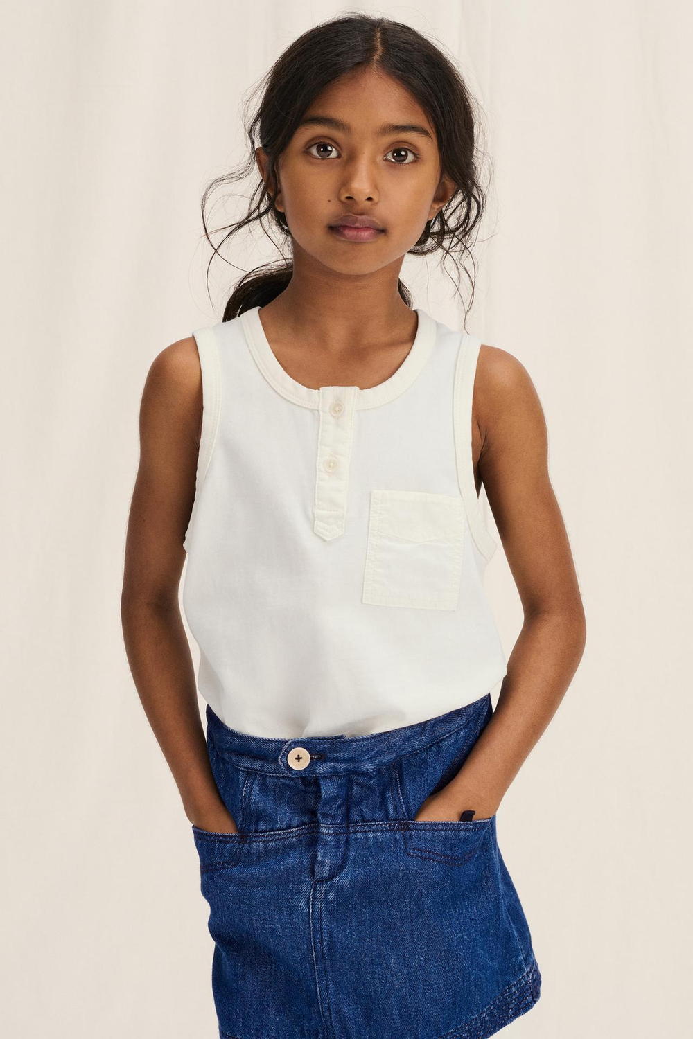 ZARA ДЖИНСОВАЯ ЮБКА, ТЕМНО-СИНИЙ