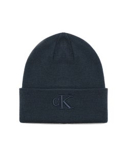 Шапка Calvin Klein Monogram Logo Beanie Blue Lake
