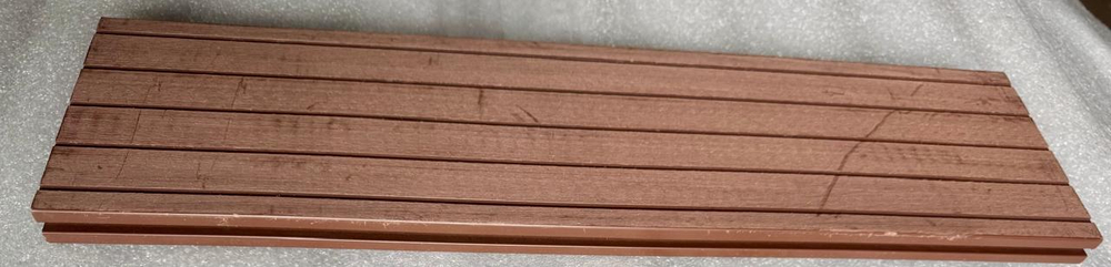 Террасная доска ДПК Best decking Light Тиснение/широкий вельвет цвет: Красное дерево