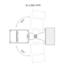 Профиль с экраном SL-LINE-4970-2500 WHITE+OPAL (Arlight, Алюминий) 036305
