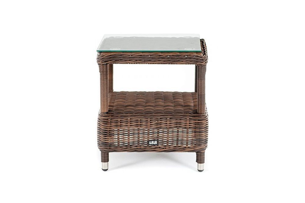 Форио, стол кофейный коричневый/соломенный/графит, искусственный ротанг