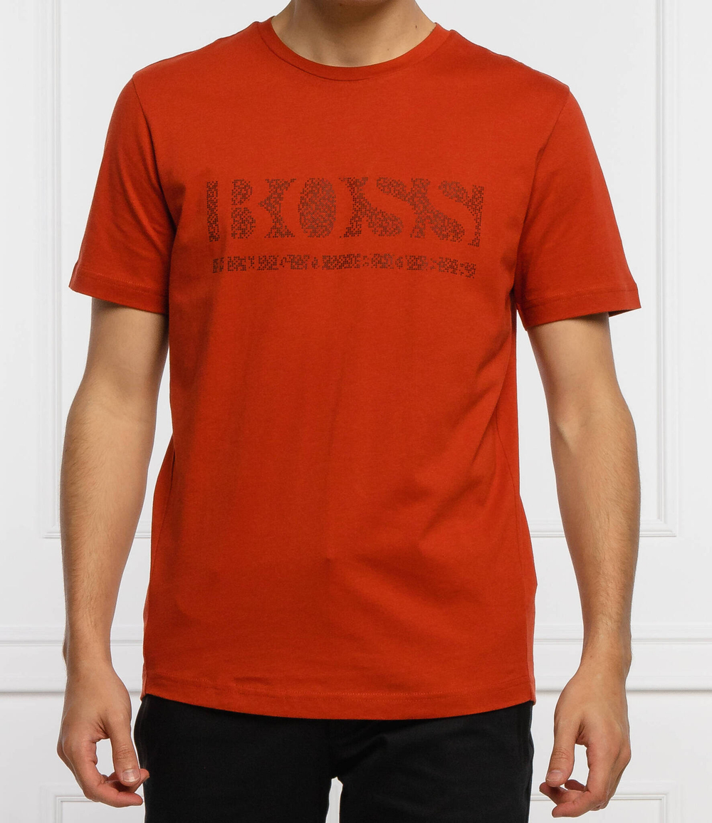 футболка tee pixel 1 BOSS GREEN - медный(50457429)