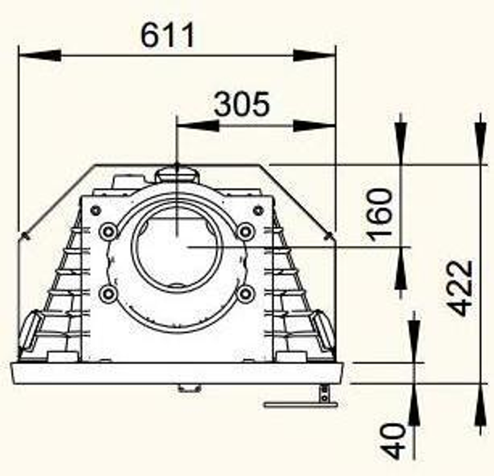 Каминная топка из чугуна JØTUL I 400 FLAT BP