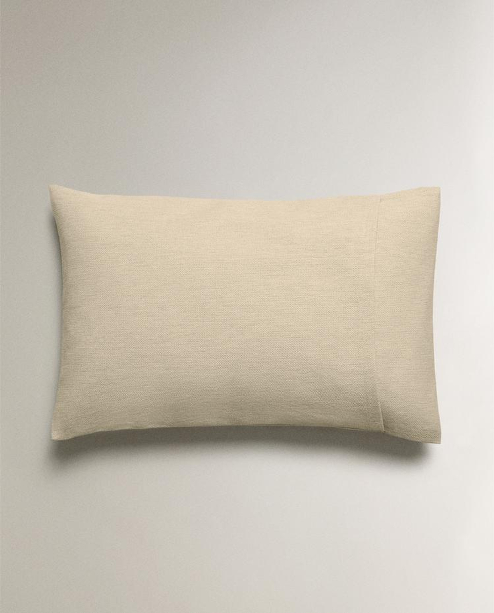 ZARA HOME ОДНОТОННАЯ НАВОЛОЧКА, СВЕТЛО-БЕЖЕВЫЙ