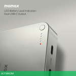 Портативное зарядное устройство Momax IP133 Q.Mag X2 Titanium (IP133E)