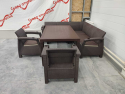 Обеденная группа под искусственный ротанг YALTA LARGE MAXI SET