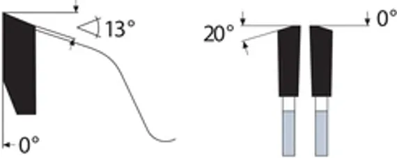 Борфреза Karnasch форма B (цилиндр с торцовыми зубьями), твердосплавная