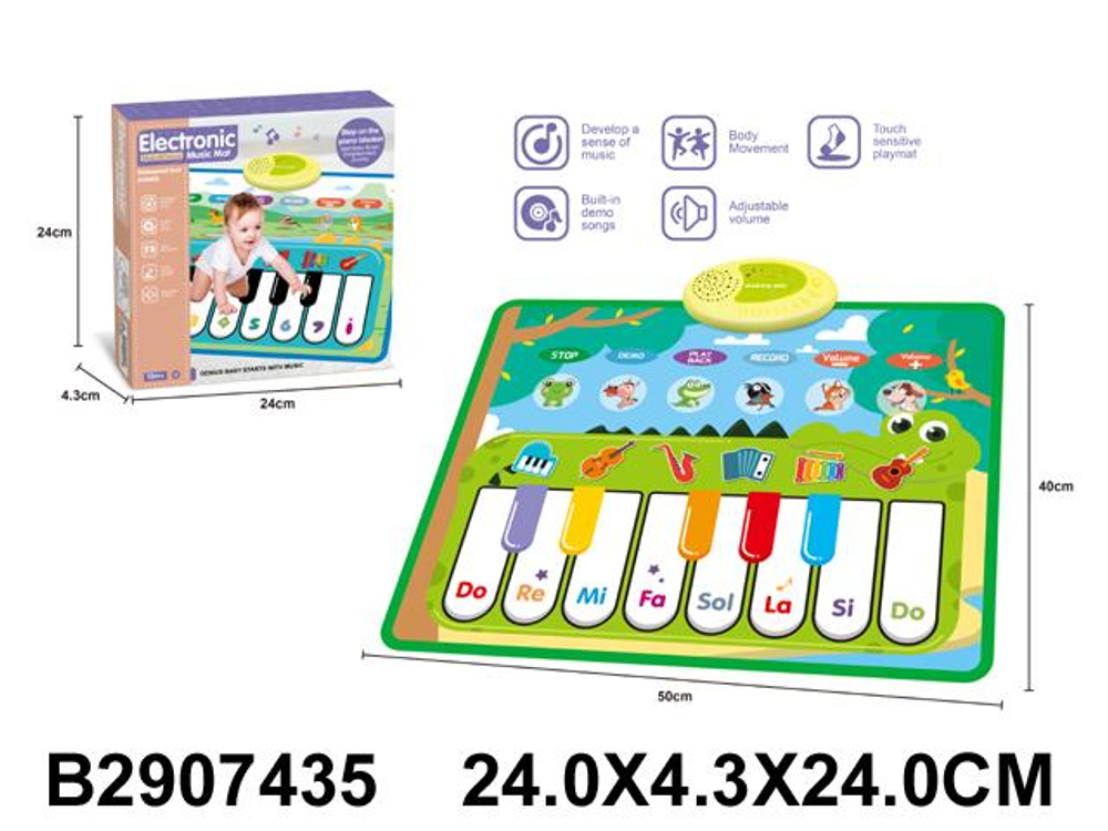 Коврик музыкальный, коробка MTK035-6A