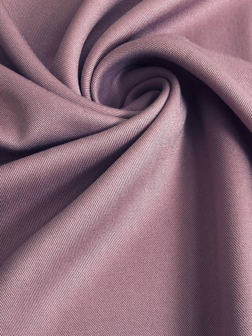 штапель твил однотонный, пыльная роза С8