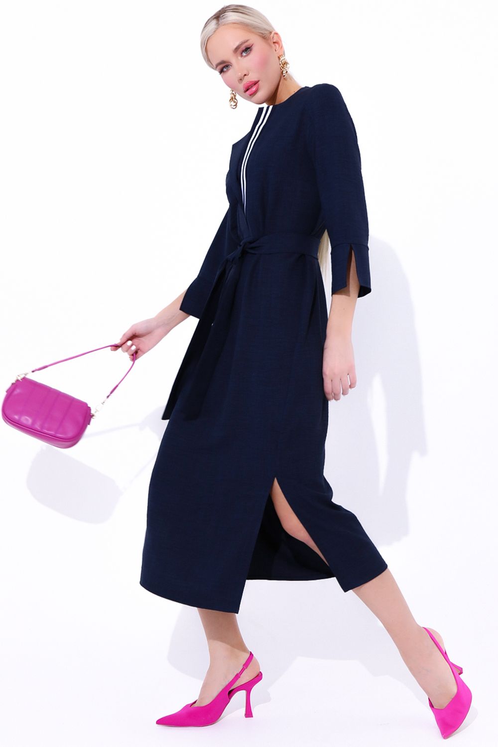 Платье "Дивайс" (черника) Elza (Акция)