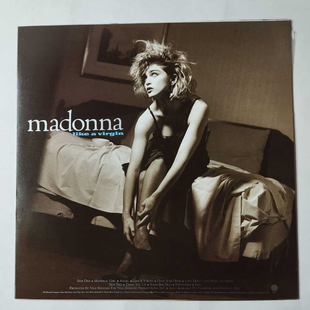 Винтажная виниловая пластинка LP Madonna Like A Virgin (Japan 1984) (No Obi) Shoo Bee Doo