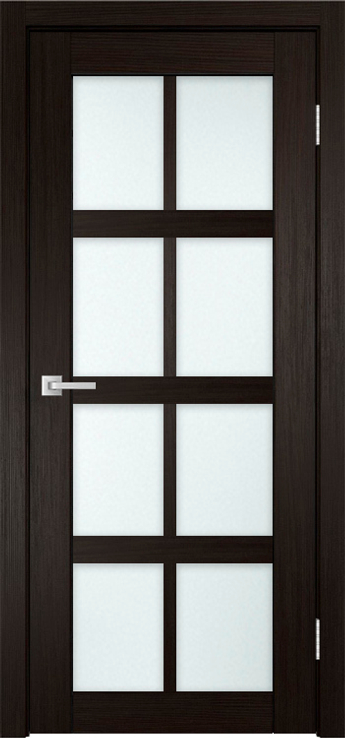 Межкомнатная дверь К-8 / Цвет тон Венге / Остекление "Сатинат белое" / Двери Верда