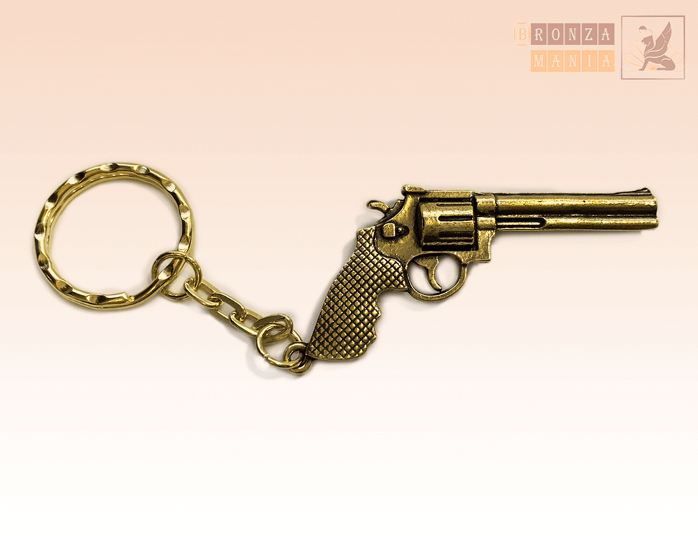 брелок Пистолет Револьвер Большой