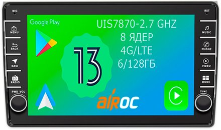 Магнитола для AUDI A3 2003-2011 - Airoc AB-3605 (кнопки и крутилки), Android 13, TS20, 6/128Гб, SIM-слот, CarPlay