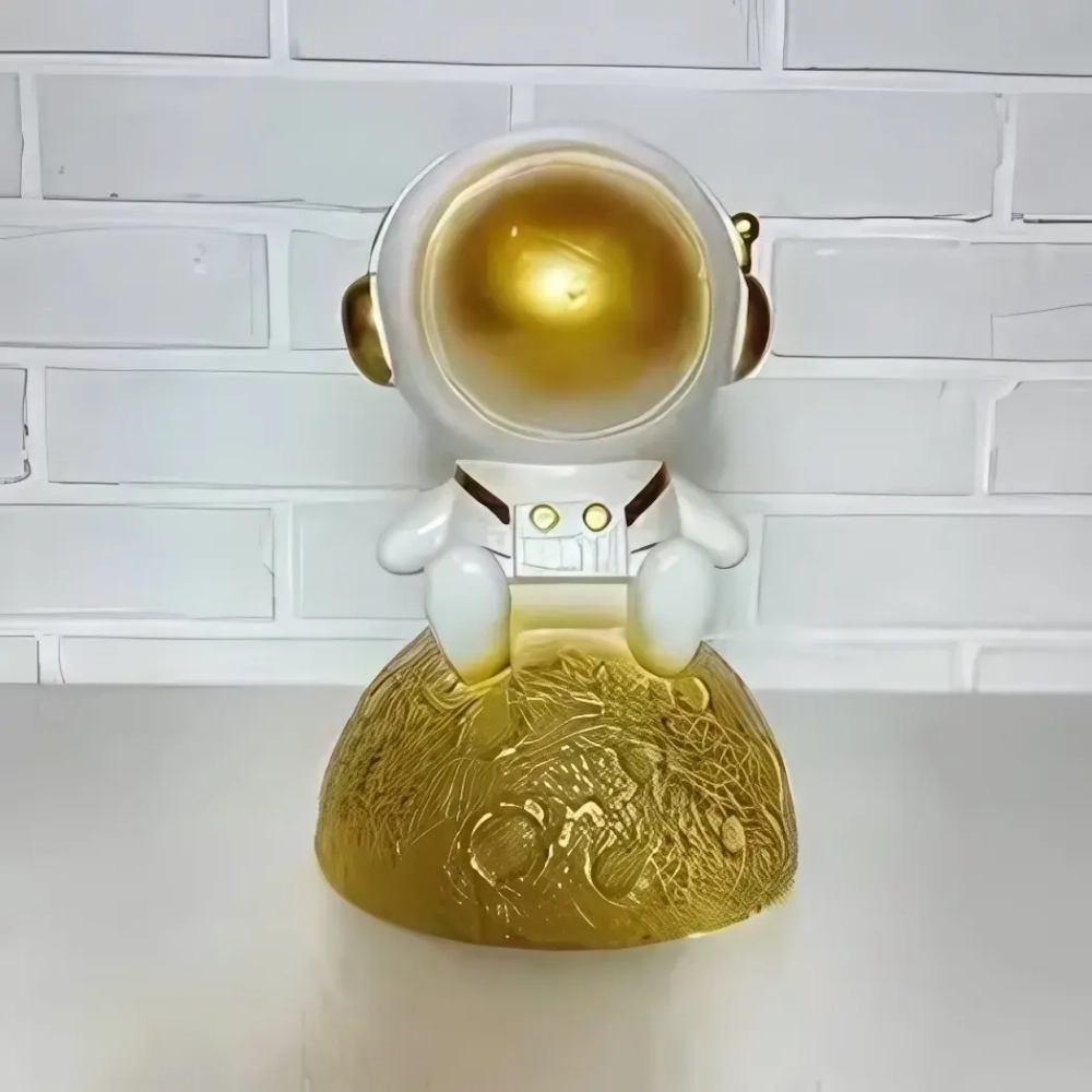 Копилка из гипса «Космонавт» 30см античное золото