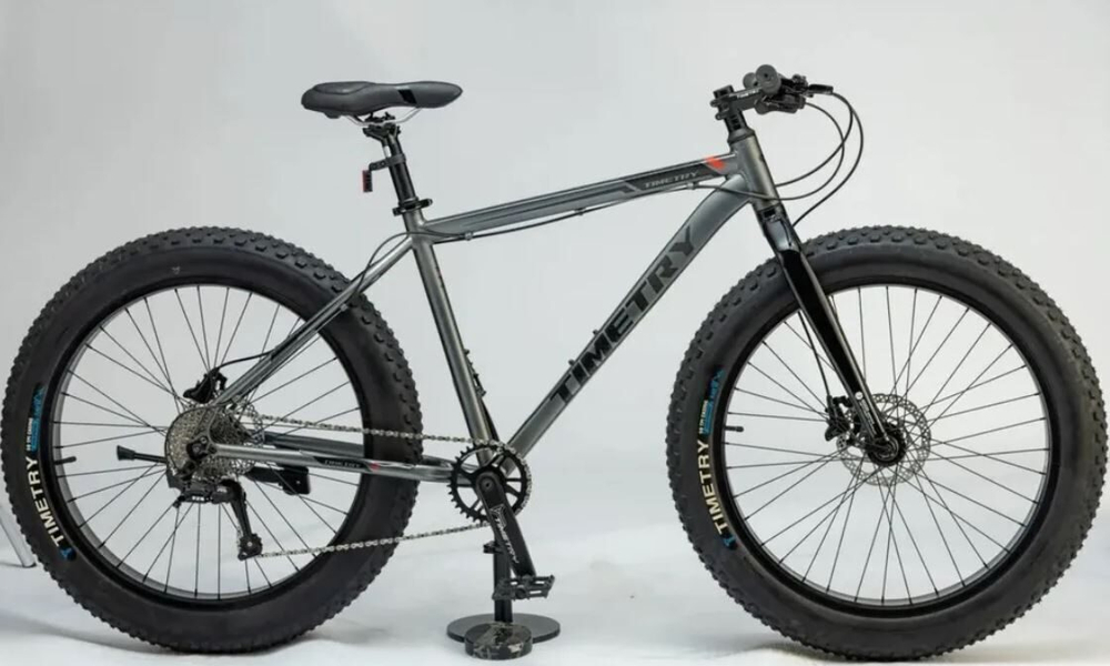 Велосипед 26" TIMETRY TT406 9 ск. серый Фэтбайк