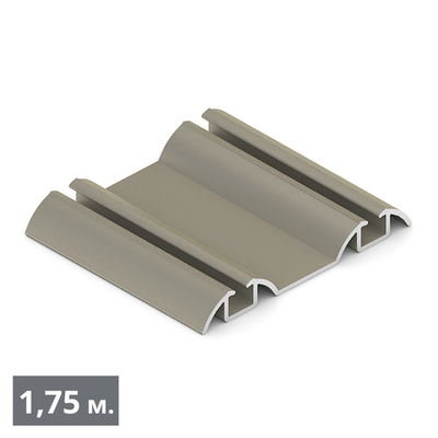 СТАНДАРТ Направляющая нижняя двухполозная (1,75 м) шампань матовая (AL) (AS0504) Aristo