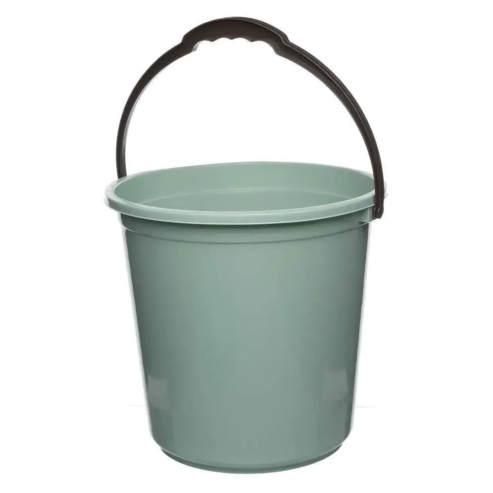 Ведро 15 л. с мерной шкалой фисташковое