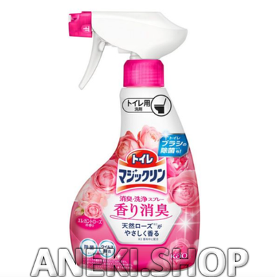 Спрей-пенка для туалета с ароматом розы 350 мл KAO Toilet Magiclean Deodorant Clean Elegant Rose