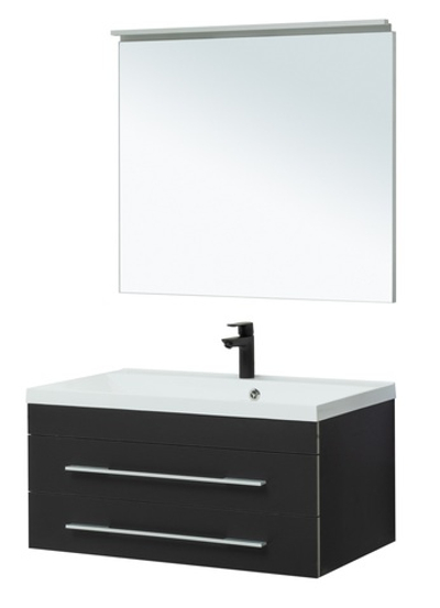 Мебель для ванной Aquanet Верона 90 New черный матовый