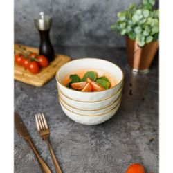 Салатник 510 мл d 15 см h6 см оранжевый фарфор "The Sun Eco" P.L. Proff Cuisine [6]