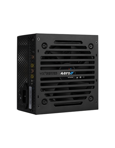 Aerocool 500W Retail VX PLUS 500 ATX v2.3 Haswell, fan 12cm, 500mm cable, power cord, 20+4P, 4+4P, PCIe 6+2P x1, PATA x3, SATA x3, FDD
