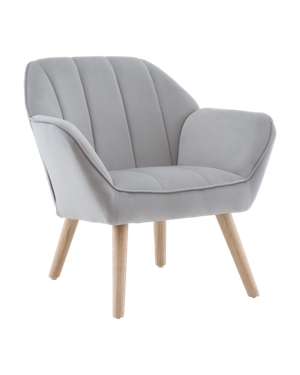 Кресло Руди серебристый