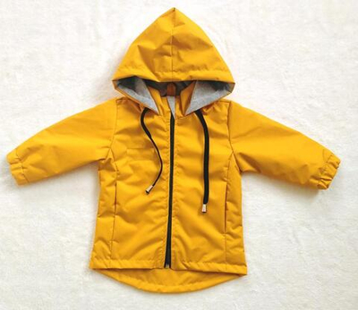 Ветровка для девочек р.92-98 горчичная 2421-07 (Ириска)