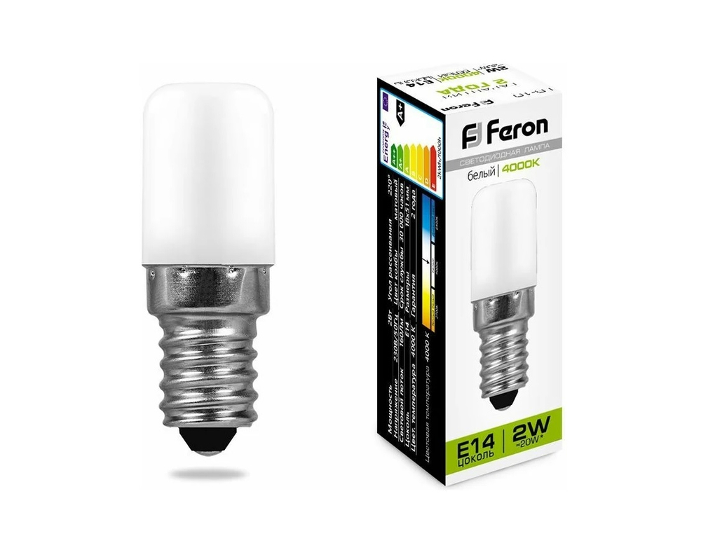 Лампа FERON LB-10 E14 2W 4000K