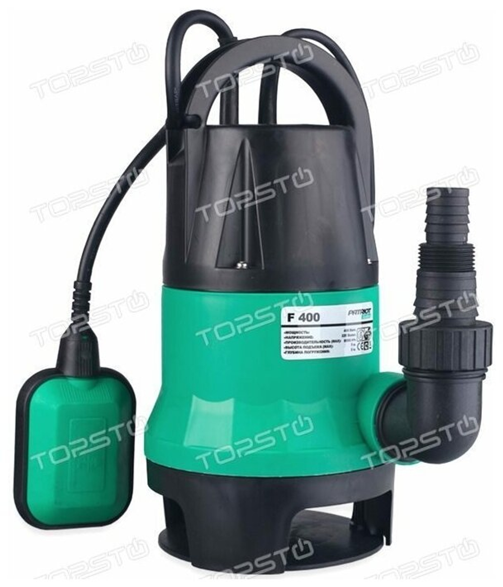 Дренажный насос PATRIOT F 400 (400 Вт) черный